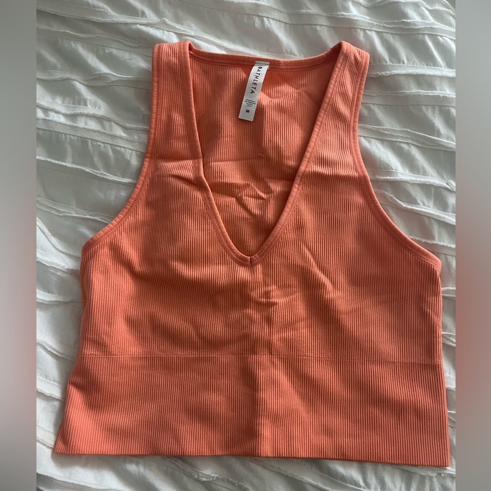 Athleta Aurora Seamless Crop Rib Tank - Picture 1 of 4